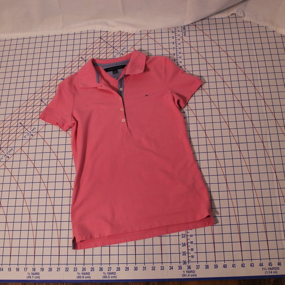Tommy Hilfiger Pink Polo Shirt, XS - Picture 4 of 8